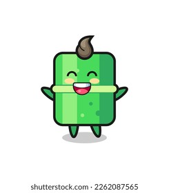 happy baby bamboo cartoon character , cute style design for t shirt, sticker, logo element