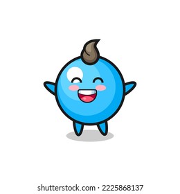 happy baby bubble gum cartoon character , cute style design for t shirt, sticker, logo element