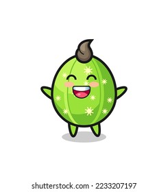 happy baby cactus cartoon character , cute style design for t shirt, sticker, logo element