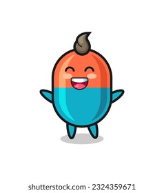 happy baby capsule cartoon character , cute style design for t shirt, sticker, logo element