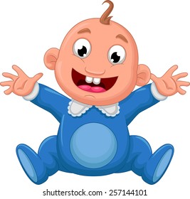 happy baby cartoon 