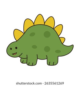 Happy Baby Dinosaur Character – Kawaii Style Clipart