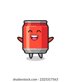 happy baby drink can cartoon character , cute style design for t shirt, sticker, logo element
