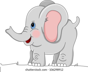 Happy Baby Elephant