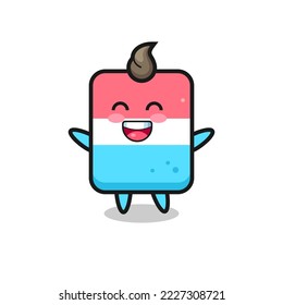happy baby eraser cartoon character , cute style design for t shirt, sticker, logo element