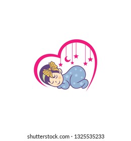 Happy Baby Logo Template