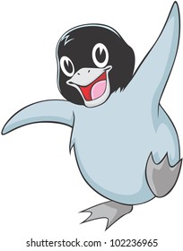 Happy Baby Penguin Cartoon