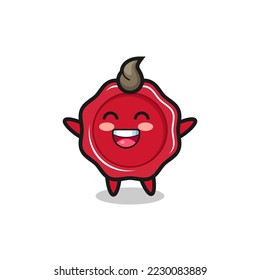 happy baby sealing wax cartoon character , cute style design for t shirt, sticker, logo element