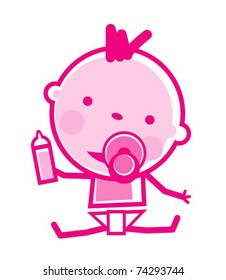 Happy baby Vector