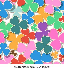 Happy background repeating pattern for St. Patrick's Day.