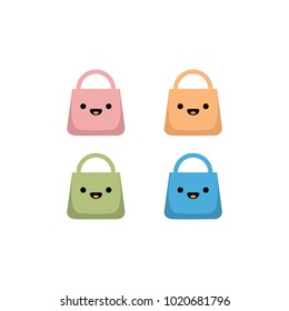 happy bag logo vector