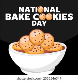 happy bake cookie day with delicious cookies