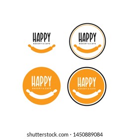 Happy Bakery and Cafe Logo Design