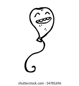 happy balloon cartoon