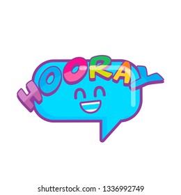 happy balloon talk sticker
