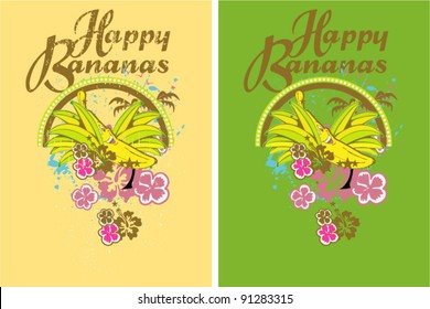 Happy bananas