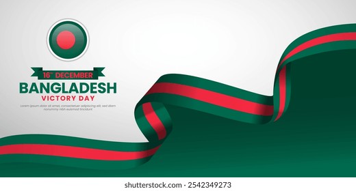 Happy Bangladesh Independence Day Celebration Banner Background for Poster, Advertising, Greeting Card