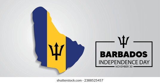 Happy Barbados Independence Day November 30th Celebration Vector Design Illustration. 