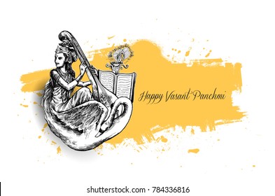 Happy Basant Panchami - Greeting Card