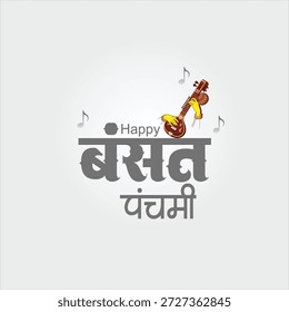 Feliz sinfonía de Basant Panchami de primavera, cultura y tradiciones sagradas indias Celebrar la llegada de la primavera con música divina, caligrafía fluida,