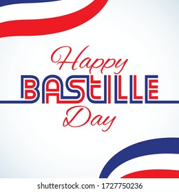 Happy Bastille Day Abstract Background