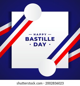 Happy Bastille Day Background Design