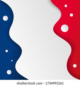 Happy bastille day background illustration vector. French national day illustration