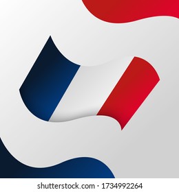 Happy bastille day background illustration vector. French national day illustration