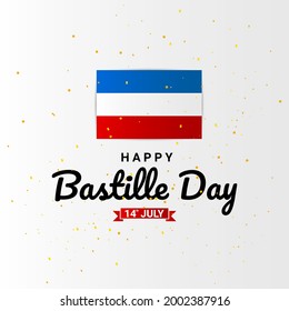 happy bastille day background, suitable for posters, backgrounds, stickers and others