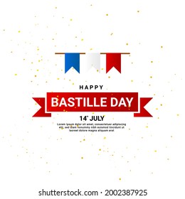 happy bastille day background, suitable for posters, backgrounds, stickers and others