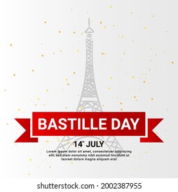 happy bastille day background, suitable for posters, backgrounds, stickers and others