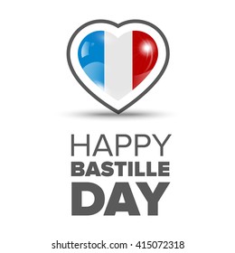 Happy Bastille day card