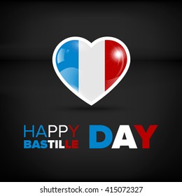 Happy Bastille day card