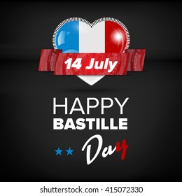 Happy Bastille day card