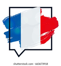 Happy Bastille Day Celebration Banner. France Independence Greeting. Vector