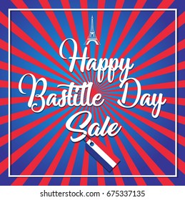 Happy Bastille Day Celebration Banner