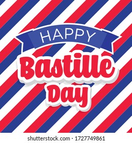 Happy Bastille Day Celebration concept