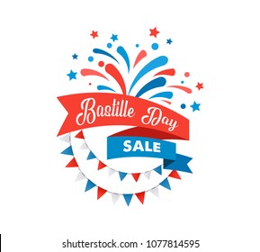 Happy Bastille Day, The French National Day Poster And Concept Design