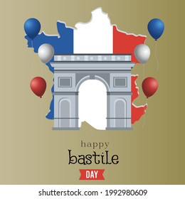 Happy bastille day ,vector file