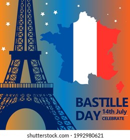 Happy bastille day ,vector file