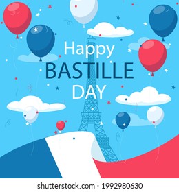 Happy bastille day ,vector file