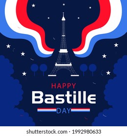 Happy bastille day ,vector file