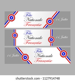 Happy bastille day vector illustration. Suitable for greeting card, poster and banner.