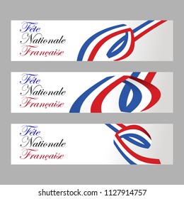 Happy bastille day vector illustration. Suitable for greeting card, poster and banner.