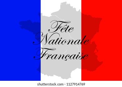 Happy bastille day vector illustration. Suitable for greeting card, poster and banner.