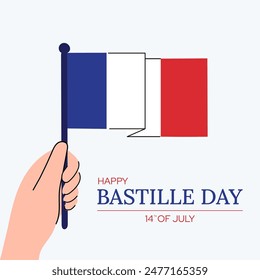 Happy Bastille Day vector illustration