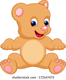 Happy bear cartoon