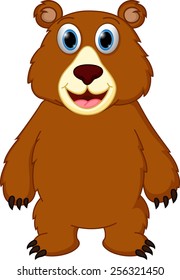 Happy bear cartoon 
