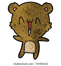 happy bear cartoon