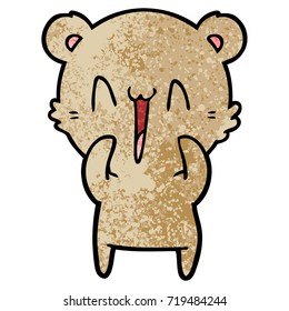 happy bear cartoon